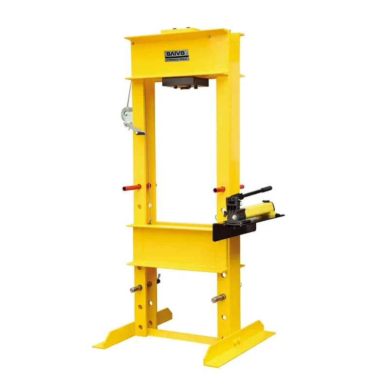 IPH1240, 10 Ton  H-Frame Hydraulic Press with RC1010 Single-Acting Cylinder and P392 Hand Pump